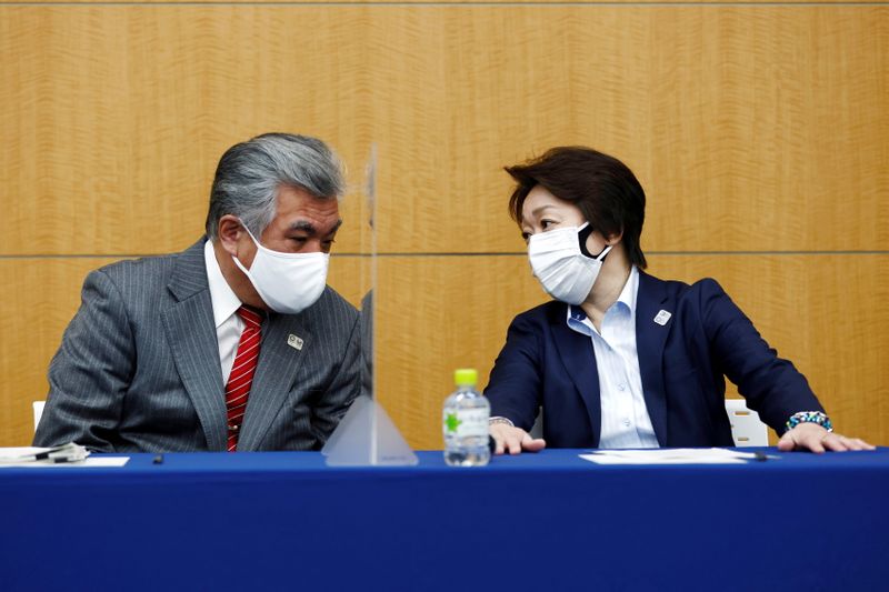 Tokyo 2020 Olympics Organising Committee President Seiko Hashimoto and Vice