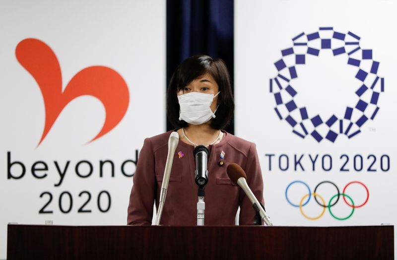 Japan’s Olympic and Paralympic Games Minister Tamayo Marukawa attends a