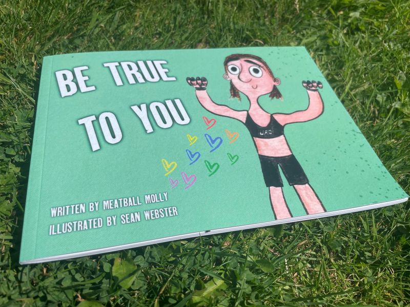 A handout photo of UFC fighter Molly McCann’s book “Be