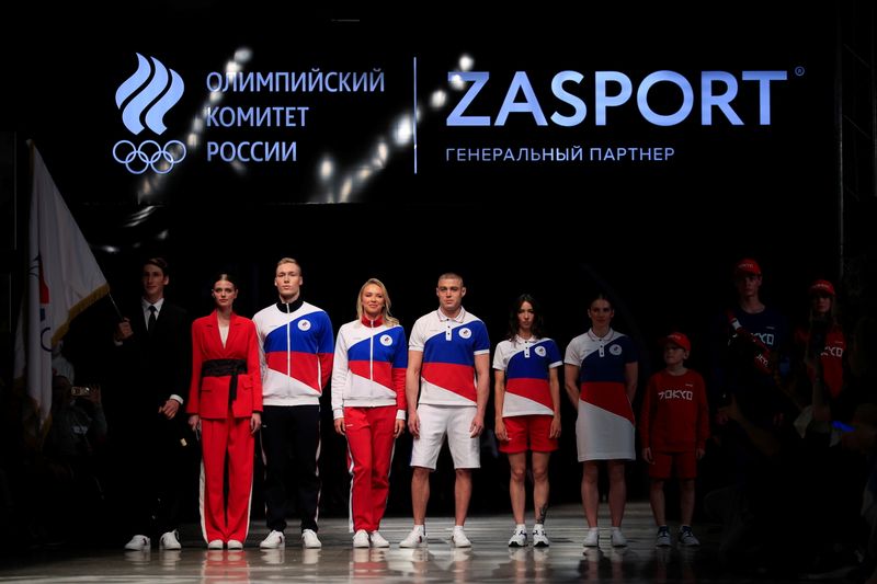 Russia unveils uniform for Tokyo Olympics