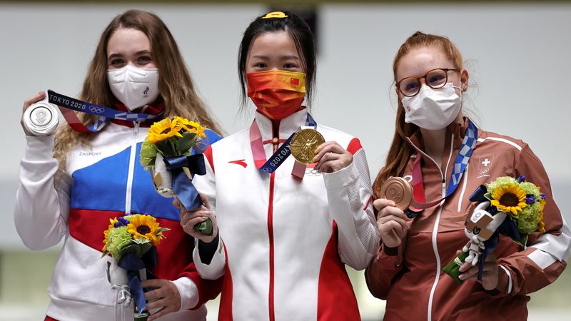 Shooting – Women’s 10m Air Rifle – Medal Ceremony