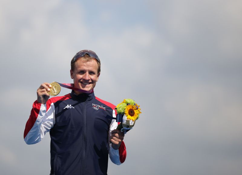 Triathlon – Men’s Olympic Distance – Medal Ceremony