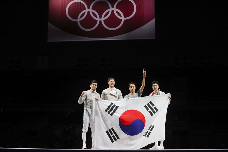 Fencing – Men’s Team Sabre – Gold medal match