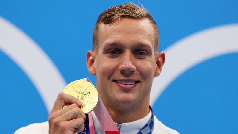 Swimming – Men’s 100m Freestyle – Medal Ceremony