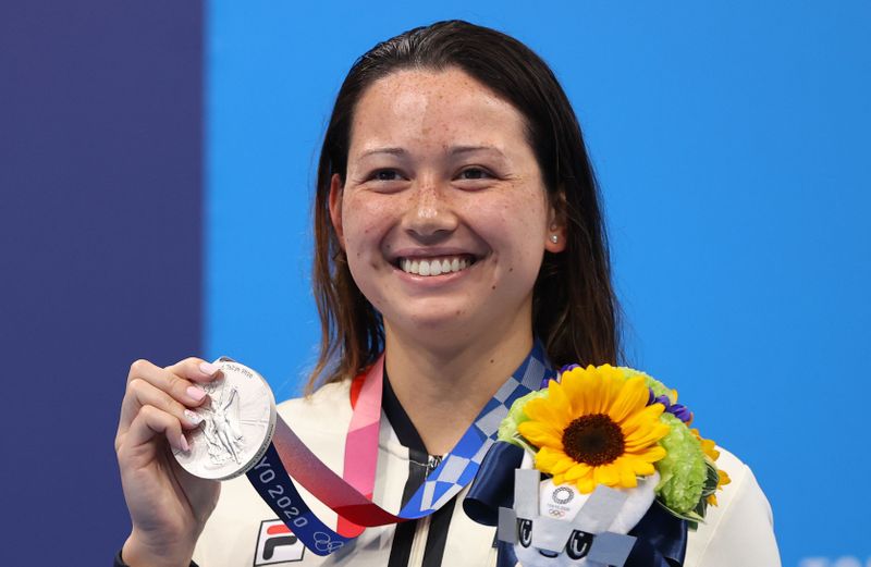 Swimming – Women’s 100m Freestyle – Medal Ceremony