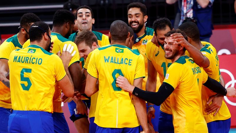 Volleyball – Men’s Quarterfinal – Japan v Brazil
