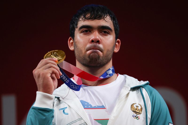 Weightlifting – Men’s 109kg – Medal Ceremony