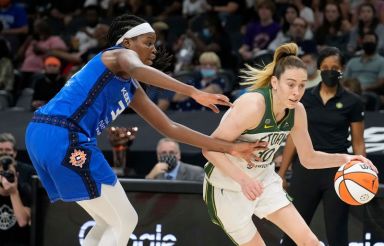 WNBA: WNBA-Commisioner’s Cup-Connecticut Sun at Seattle Storm