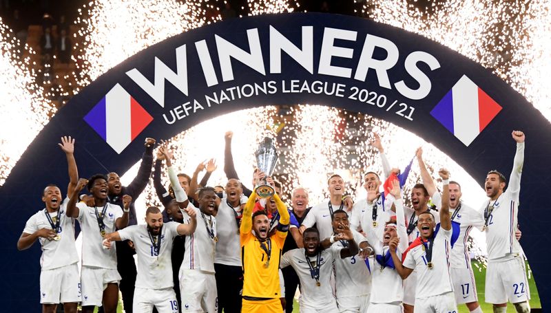 Soccer-Mbappe winner as France beat Spain in Nations League final