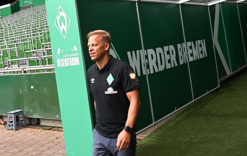 Werder Bremen present new coach Markus Anfang