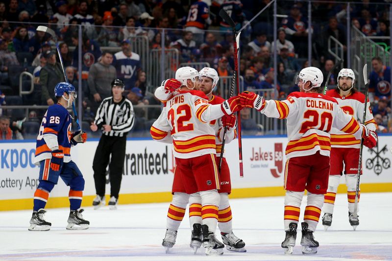 NHL: Calgary Flames at New York Islanders