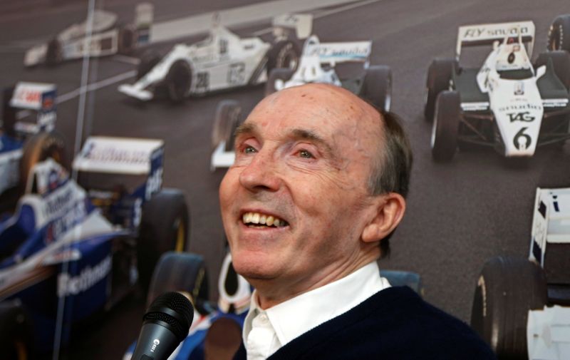 FILE PHOTO: Williams Formula One team founder Frank Williams speaks