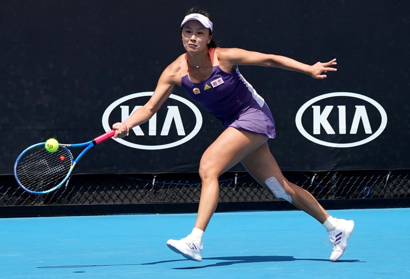 FILE PHOTO: China’s Peng Shuai at the Australian Open in