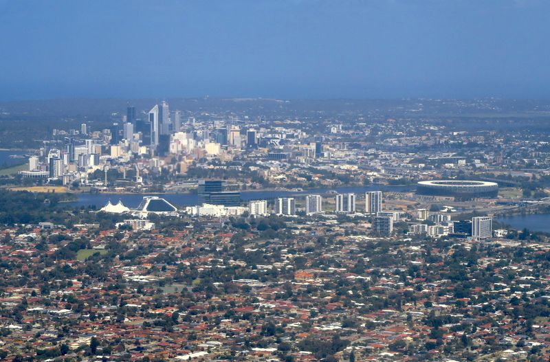 FILE PHOTO: The newly completed Perth Stadium can be seen