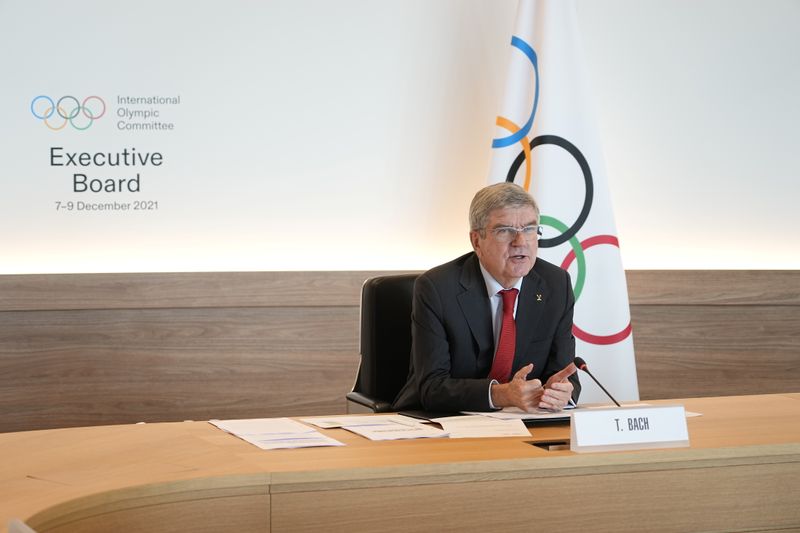 IOC President Bach opens the Executive Board meeting in Lausanne