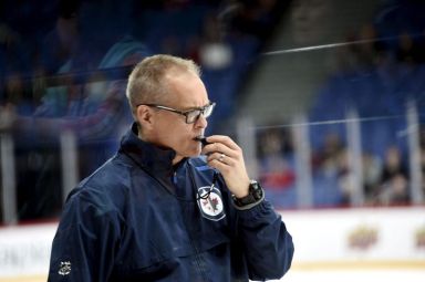 Winnipeg Jets coach Paul Maurice attends team’s ice practise in