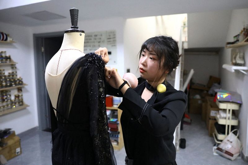 Costume designer Zhang Yifan’s studio in Beijing