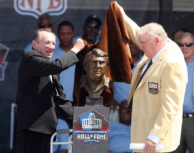 FILE PHOTO: Oakland Raiders team owner Davis and Madden unveil