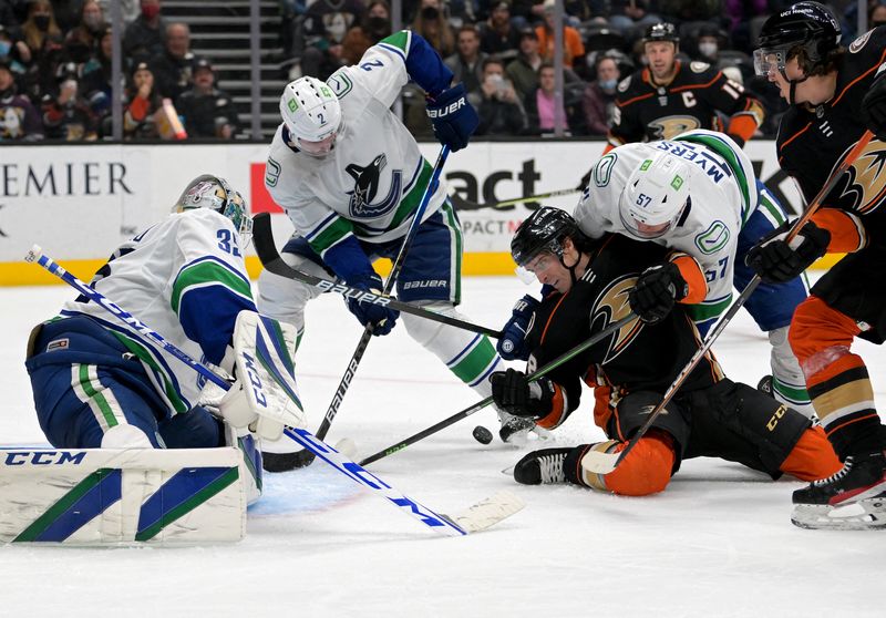 NHL: Vancouver Canucks at Anaheim Ducks