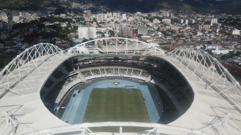 A general view of the Nilton Santos stadium in Rio