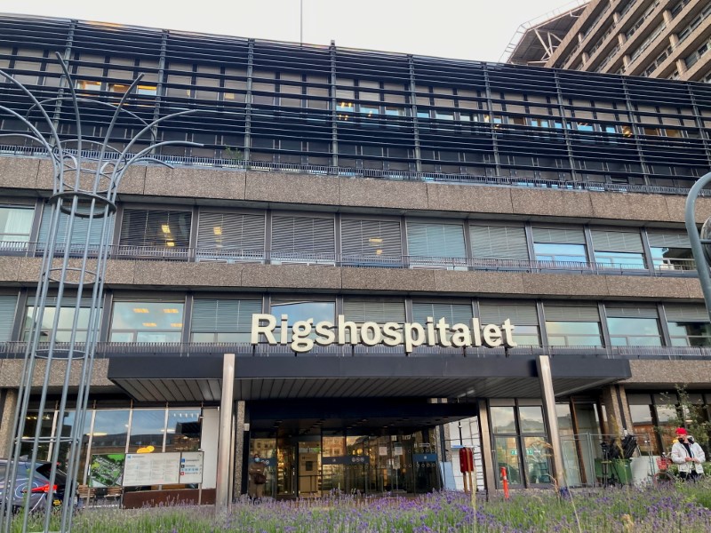 View of the Rigshospitalet hospital, where Denmark midfielder Christian Eriksen