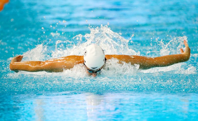 FILE PHOTO: Penny Oleksiak of Canada competes in the women’s