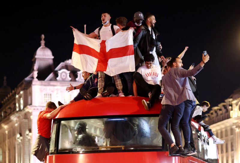 Euro 2020 – Fans gather for England v Denmark