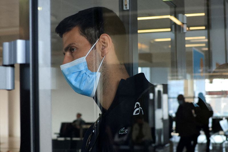 Serbian tennis player Djokovic arrives in Belgrade after losing Australia