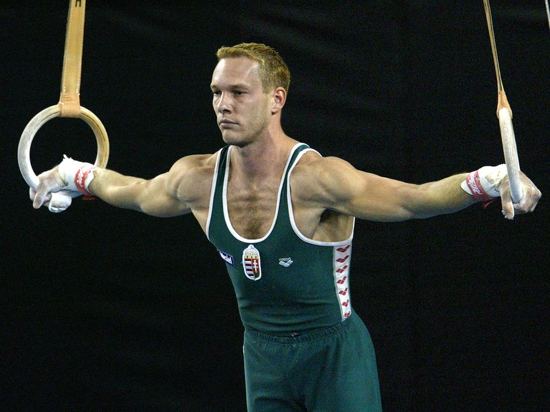 HUNGARIAN OLYMPIC CHAMPION CSOLLANY PERFORMS AT 36TH WORLD GYMNASTICS
CHAMPIONSHIPS IN