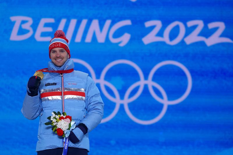 Victory Ceremony – Nordic Combined – Men’s Individual Large Hill/10km