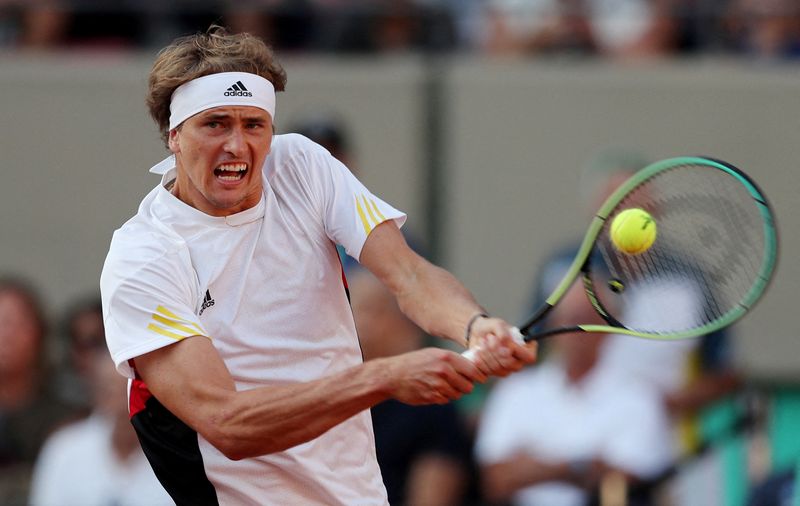 FILE PHOTO: Zverev handed suspended eight-week ban by ATP for