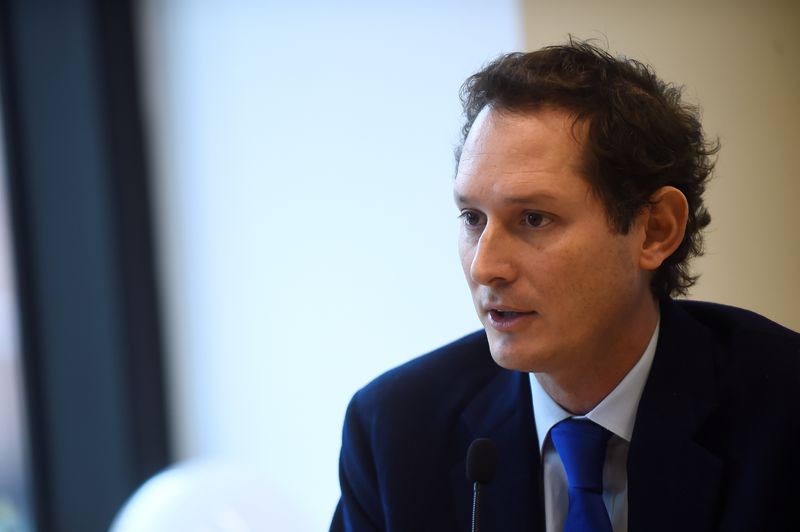 Fiat Chairman Elkann attends investor day held by holding group