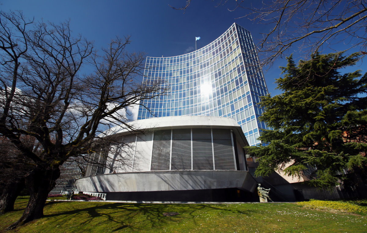 The headquarter of the WIPO is pictured in Geneva