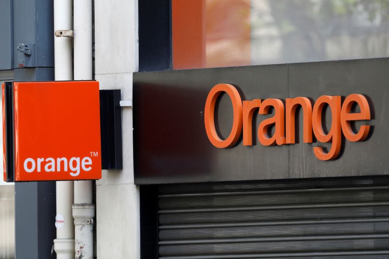 FILE PHOTO: Logo of French telecoms operator Orange