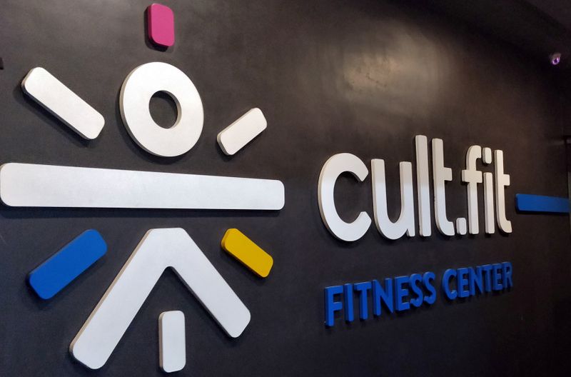 The logo of cult.fit, a wellness unit of Indian gym