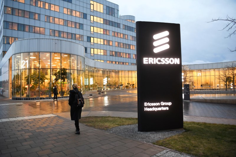 A general view of an exterior of the Ericsson headquarters