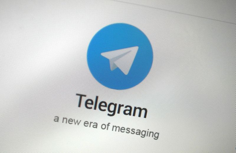 FILE PHOTO: The Telegram messaging app logo is seen on