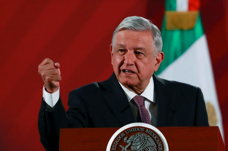 FILE PHOTO: Mexico President Andres Manuel Lopez Obrador attends a