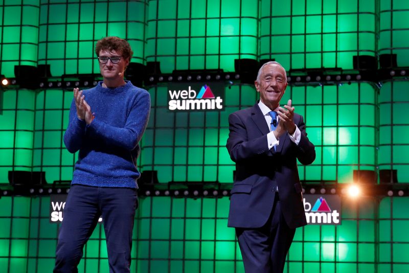 FILE PHOTO: Web Summit founder Paddy Cosgrave and Portugal’s President