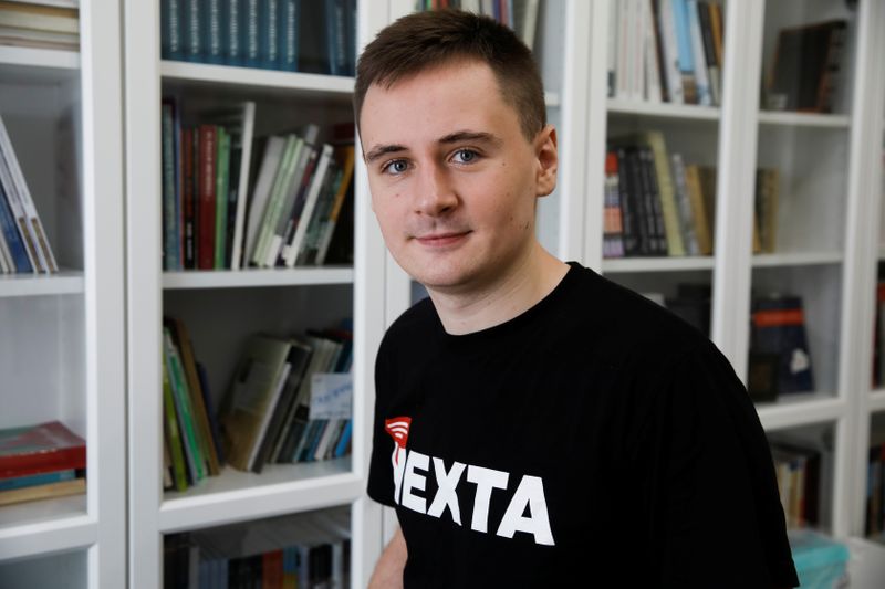 Interview with Belarusian blogger Nexta, in Warsaw