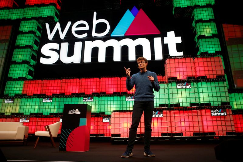 FILE PHOTO:  Web Summit’s co-founder Paddy Cosgrave speaks during