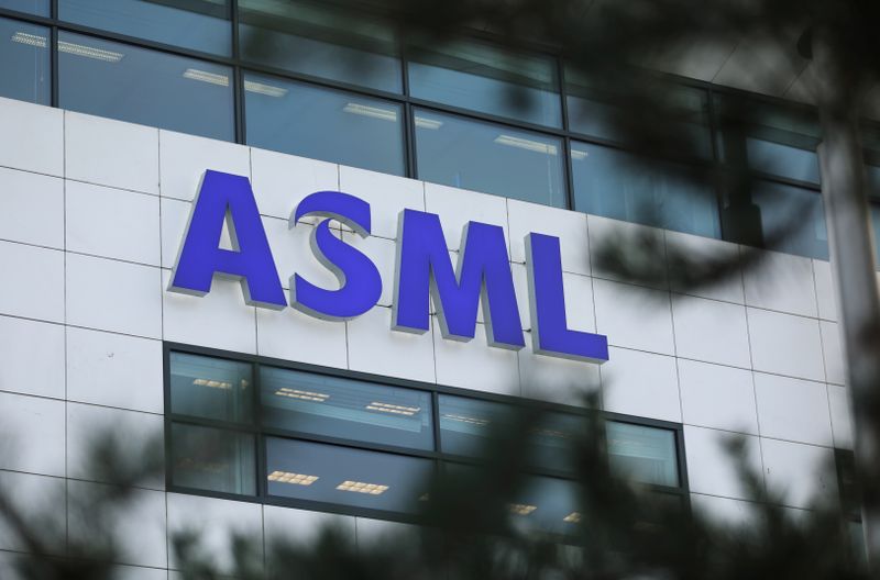 ASML Holding logo is seen at company’s headquarters in Eindhoven