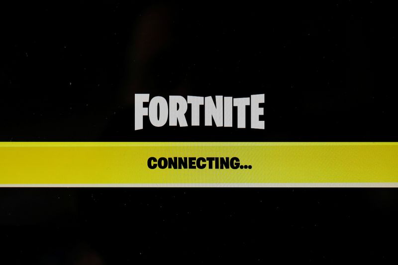 The popular video game “Fortnite” by Epic Games is pictured