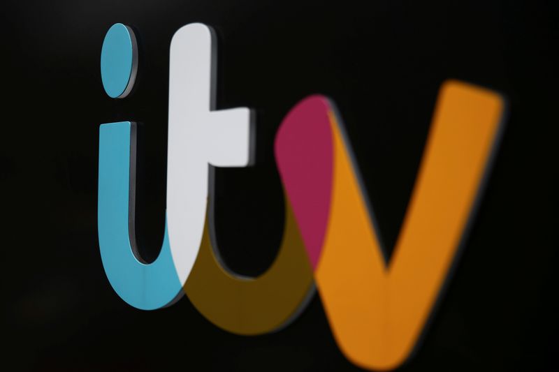 FILE PHOTO: A company sign is displayed outside an ITV
