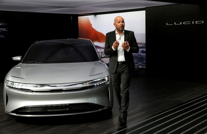 FILE PHOTO: Lucid Air prototype introduced at the 2017 New