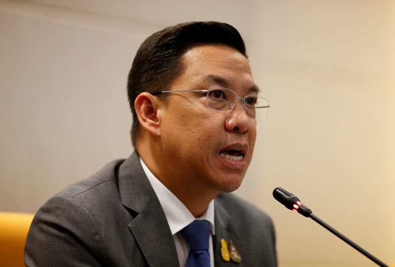 FILE PHOTO: Thailand’s minister of Digital Economy and Society Puttipong