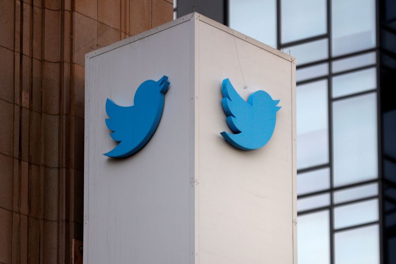 FILE PHOTO: Protest outside Twitter headquarters in San Francisco