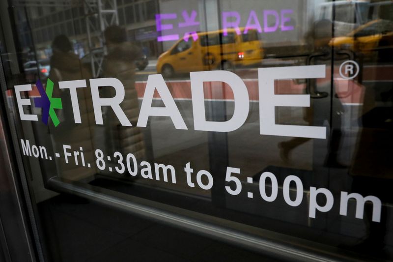 E*Trade Financial offices are seen, after it was announced that