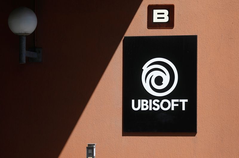 The logo of Ubisoft is seen in Montreuil