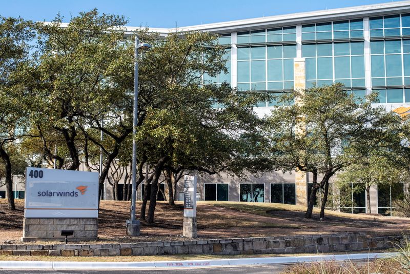 Exterior view of SolarWinds headquarters in Austin